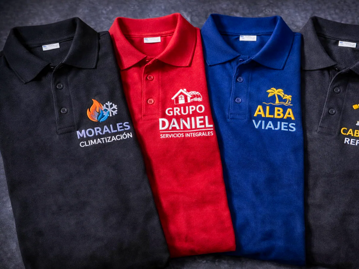 Polos de trabajo personalizados con bordado